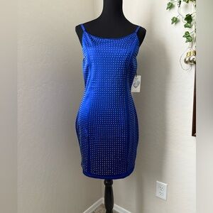 Rhinestone Bodycon Mini Dress